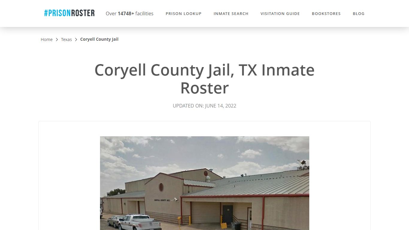 Coryell County Jail, TX Inmate Roster - Prisonroster